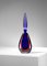 Botella grande de cristal de Murano azul y rojo, años 60, Imagen 5