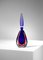 Large Bottle in Blue and Red Murano Glass, 1960s 3