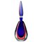 Large Bottle in Blue and Red Murano Glass, 1960s 1