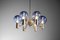 Scandinavian Swedish Blue Chrome Patricia Chandelier attributed to Hans Agne Jakobsson, 1960s 4