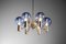 Scandinavian Swedish Blue Chrome Patricia Chandelier attributed to Hans Agne Jakobsson, 1960s, Image 4