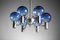Scandinavian Swedish Blue Chrome Patricia Chandelier attributed to Hans Agne Jakobsson, 1960s 10