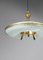 Italian Suspension Chandelier in Glass and Brass attributed to Pietro Chiesa, 1950s, Image 15