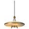 Italian Suspension Chandelier in Glass and Brass attributed to Pietro Chiesa, 1950s, Image 1