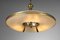 Italian Suspension Chandelier in Glass and Brass attributed to Pietro Chiesa, 1950s 3