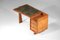French Desk in Oak attributed to Guillerme et Chambron, 1960s, Image 8