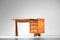 French Desk in Oak attributed to Guillerme et Chambron, 1960s, Image 5
