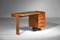 French Desk in Oak attributed to Guillerme et Chambron, 1960s 13