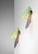 Italian Sconces in Rigitulle and Green Cones from Stilux, 1960s, Set of 2 14