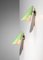 Italian Sconces in Rigitulle and Green Cones from Stilux, 1960s, Set of 2 15