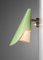 Italian Sconces in Rigitulle and Green Cones from Stilux, 1960s, Set of 2 10