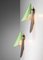 Italian Sconces in Rigitulle and Green Cones from Stilux, 1960s, Set of 2 11
