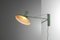 Italian Wall Light Gallows in Green Lacquered & Metal, 1950s, Image 4