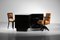 Large Art Deco Modernist Desk in Black Lacquer attributed to Jacques Adnet, 1950s 14