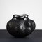 Handgefertigte Wabenvase aus schwarzem Milchglas aus Muranoglas, 1960er 8