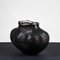 Handmade Black Frosted Murano Glass Honeycomb Vase, 1960s, Image 6