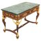 Empire Style Table or Desk in Gilt Bronze, Mahogany and Marble, Image 1