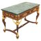 Tisch oder Schreibtisch im Empire-Stil aus vergoldeter Bronze, Mahagoni und Marmor 1