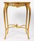 Louis XV Style Gilt Bronze Table with Marble Top, 19th Century, Image 2