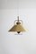 Danish Pendant Lamp in Brass with Glass Insert, 1960s, Image 3