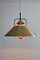 Danish Pendant Lamp in Brass with Glass Insert, 1960s, Image 7
