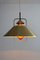 Danish Pendant Lamp in Brass with Glass Insert, 1960s, Image 2
