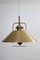 Danish Pendant Lamp in Brass with Glass Insert, 1960s 1