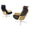 Space Age Galaxy Lounge Chairs by Alf Svensson and Yngve Sandström for Dux, 1970s, Set of 2 1