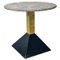 Italian Modern Coffee Table in Granite, Metal and Brass, 1980s, Image 1