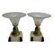 Bols Piédestal Art Déco avec Bronze Stylisé sur Socle en Onyx, 1935, Set de 2 9