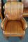 Sheep Leather Dining Armchairs with Armrests, Set of 6 10