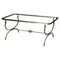 20th Century Modern Coffee Table in Chrome & Brass 1