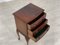 Antique Bedside Table in Mahogany & Brass, Image 3
