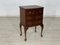 Antique Bedside Table in Mahogany & Brass 5