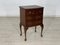 Table de Chevet Antique en Acajou & Laiton 5