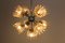 Mid-Century Chrome and Frosted Tulip Glass Chandelier by Doria, Image 3