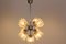 Mid-Century Chrome and Frosted Tulip Glass Chandelier by Doria 2