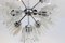 Mid-Century Chrome and Frosted Tulip Glass Chandelier by Doria, Image 6