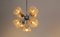 Mid-Century Chrome and Frosted Tulip Glass Chandelier by Doria, Image 8
