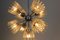 Mid-Century Chrome and Frosted Tulip Glass Chandelier by Doria 9