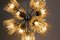 Mid-Century Chrome and Frosted Tulip Glass Chandelier by Doria, Image 5