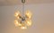 Mid-Century Chrome and Frosted Tulip Glass Chandelier by Doria 7