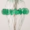 Italienische Tischlampen aus klarem & grünem Muranoglas, 2000er, 2er Set 9