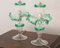 Italienische Tischlampen aus klarem & grünem Muranoglas, 2000er, 2er Set 2