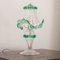 Italienische Tischlampen aus klarem & grünem Muranoglas, 2000er, 2er Set 8