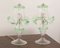 Italian Table Lamps in Clear and Light Green Murano Glass, 2000s, Set of 2 2