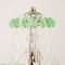 Lampes de Bureau en Verre de Murano Transparent et Vert Clair, Italie, 2000s, Set de 2 11