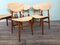 Scandinavian Style Dining Chairs in Beech & Skai, Italy, 1960s, Set of 6, Image 16