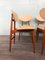 Scandinavian Style Dining Chairs in Beech & Skai, Italy, 1960s, Set of 6, Image 17