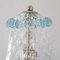 Italienische Tischlampen aus klarem & hellblauem Muranoglas, 2000er, 2er Set 8